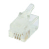 Cabac Plug Flat Stranded Rj11 4P4C 100Pk