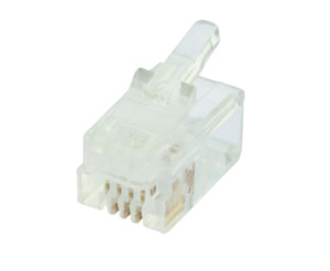 Cabac Plug Flat Stranded Rj11 4P4C 100Pk