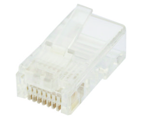 Cabac Plug Flat Stranded Rj45 8P8C 100Pk