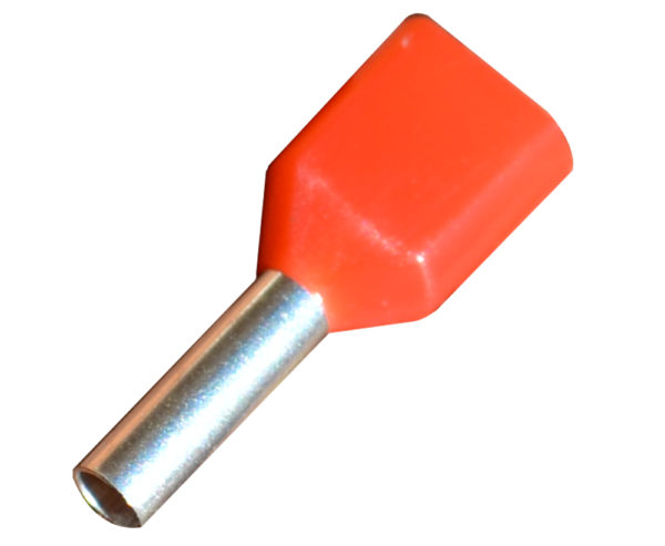 Cabac Twin Pre-Ins 2 X 1Mm2 Red