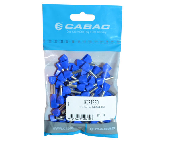 Cembre Twin Pre-Ins 2X2.5Mm2 Blue