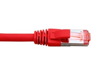 Hypertec Cat6A Shielded Red Patch Lead 0.5M