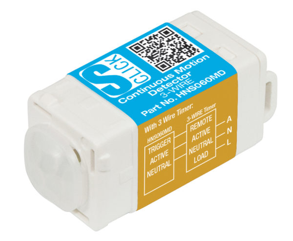 S-Click Continuous Motion Detector 3 Wire 230V