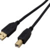 Hypertec Cable Usb 2.0 A-B Gold/P Black M-M 2M