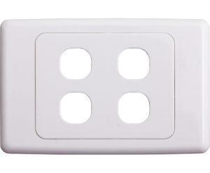 Hypertec Wall Plate 4 Gang
