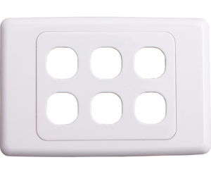 Hypertec Wall Plate 6 Gang