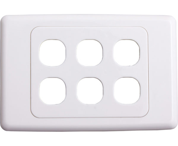 Hypertec Wall Plate 6 Gang