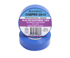 Cabac Cabpro Pvc Tape 2610 - Blue 19Mm X 20M