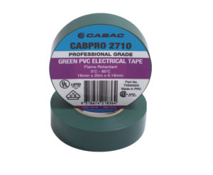 Cabac Cabpro Pvc Tape 2710 - Green 18Mm X 20M