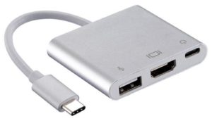 0.1M USB 3.1 Type C To HDMI/USB 3.0/USB-C Adaptor
