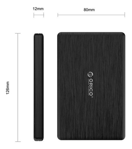 2.5" Hard Disk Enclosure For 7Mm Sata With USB Type-C Output