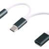 2 In 1 USB Type-C To 3.5Mm Audio Adaptor