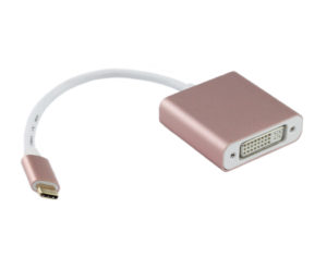 20CM USB 3.1 Type-C to DVI Female 4Kx 2K Adaptor ( Rose Gold )