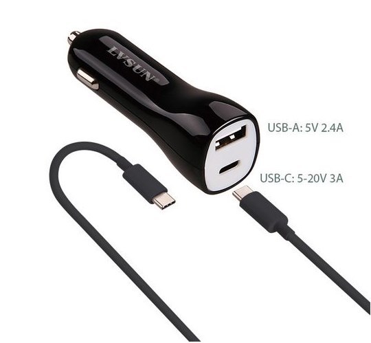 45W USB And Type-C Car Charger