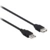 2M USB 2.0 AM/AF Extension Cable 28+24AWG in Black-0