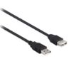 2M USB 2.0 AM/AF Extension Cable 28+24AWG in Black-0