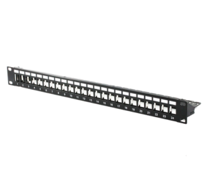 24 Port Unloaded Shielded Patch Panel-0