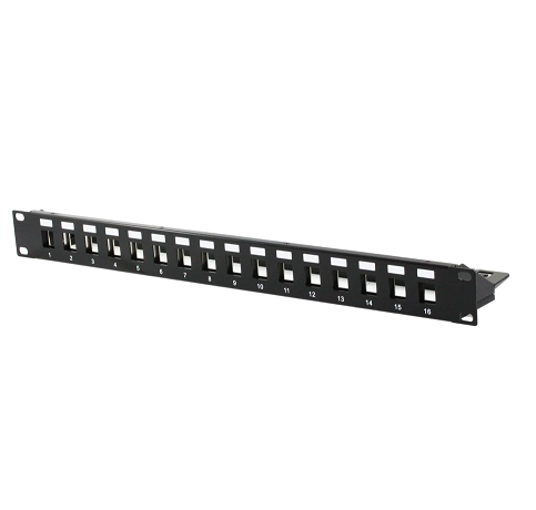 16 Port Unloaded Shielded Patch Panel-0