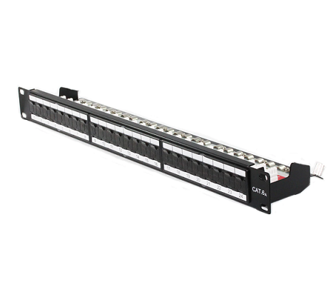 24 Port CAT6A Shielded Fully Loaded Patch Panel-9921