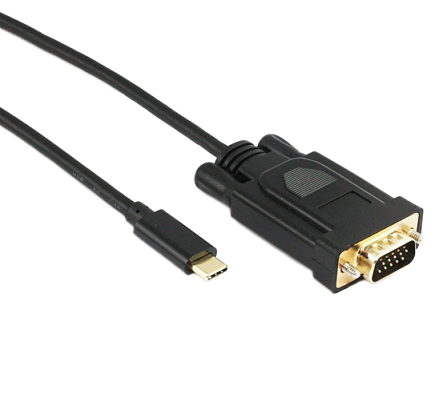 2M USB Type-C Male to VGA HD15M Cable-0