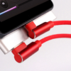 2M Right Angle USB to Right Angle Type-C Male Data/Charging Cable ( Black )-9932