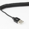 1M USB AM to Type-C Male Syn/Charing Cable with Curly cord-9937