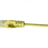 Hypertec HCAT6YL0.3SL Cat6 28Awg Yellow Patch Lead 0.3M Slim-0