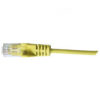 Hypertec HCAT6YL1SL Cat6 28Awg Yellow Patch Lead 1M Slim-0