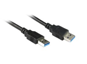 5M USB 3.0 AM/AM Cable in Black-0