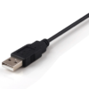 5M USB 2.0 AM/BM 28+24AWG Cable in Black-10625