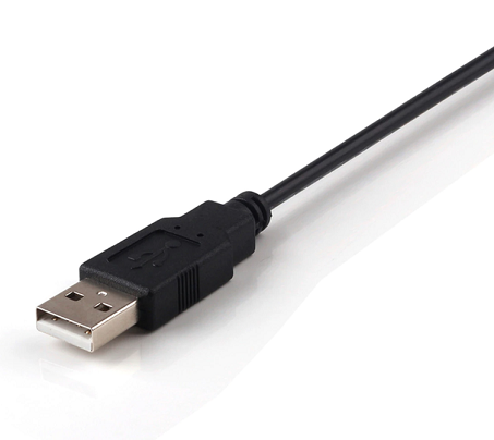5M USB 2.0 AM/BM 28+24AWG Cable in Black-10625