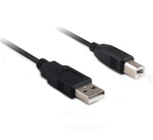 5M USB 2.0 AM/BM 28+24AWG Cable in Black-0