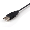 2M USB 2.0 AM/BM 28+24AWG Cable in Black-10667