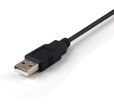 2M USB 2.0 AM/BM 28+24AWG Cable in Black-10667