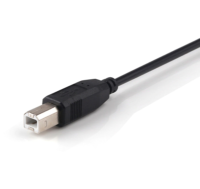 2M USB 2.0 AM/BM 28+24AWG Cable in Black-10668