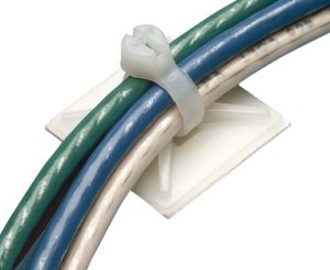 Self Adhesive mount 19mm Pa 6.6 Nat 25Pack-0