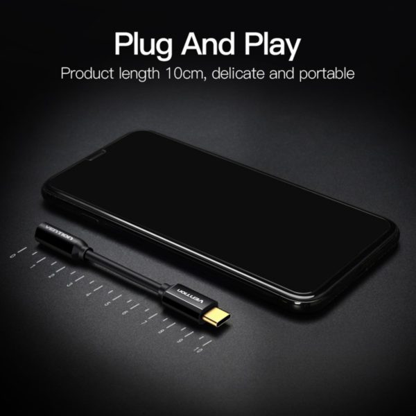 10CM Type-C to 4Pole TRRS 3.5MM Audio Adaptor-10766