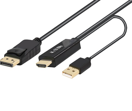 2M HDMI 2.0 to Displayport 1.2 Cable Supports 4K 60Hz-0
