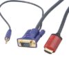 HDMI To VGA And Audio Decoder Cable-0