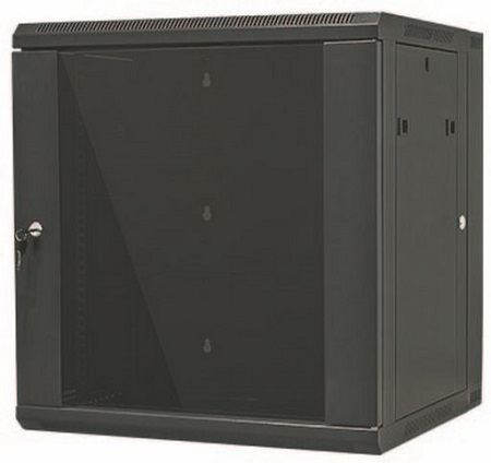 Wall Mount Swing Rack Cabinets - Glass Door 4U To 18U-10860