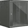 Wall Mount Swing Rack Cabinets - Glass Door 4U To 18U-10865
