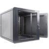 Wall Mount Swing Rack Cabinets - Glass Door 4U To 18U-0