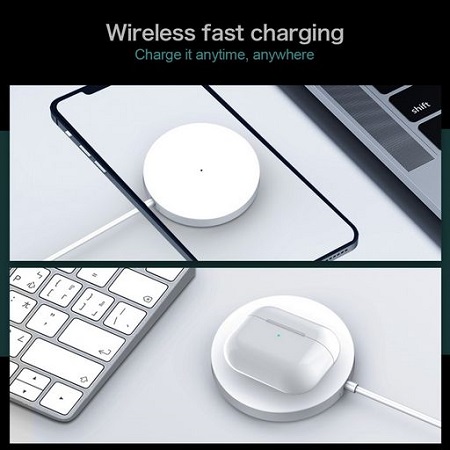 Magsafe 15W QI Wireless Charger - White-10898