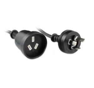 2M Power Extension Cord Black-0