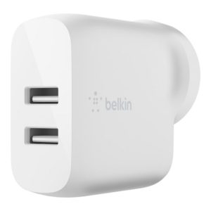 Belkin Boost Charge Dual USB A Wall Charger 24W White-0