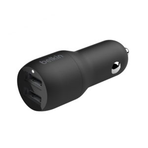 Belkin Boost Charge Dual USB-A Car Charger 24W Black-0