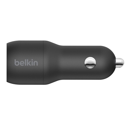 Belkin Boost Charge Dual USB-A Car Charger 24W Black-11052
