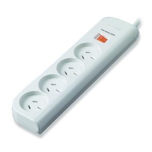 Belkin 4-Outlet Economy Surge Protector White/Grey-0