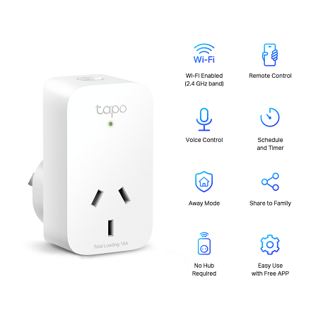 TP-Link Tapo P100 Mini Smart Wi-Fi Socket Smart Plug (1-pack)-11042