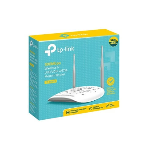 TP-Link TD-W9970 Wi-Fi 4 LEEE 802.11N ADSL2+ VDSL2 Wireless Route USB Fast Ethernet VPN Supported-11539